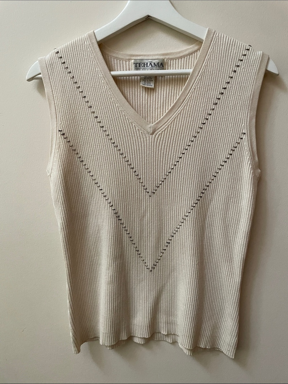 Vintage Silk Sweater Vest